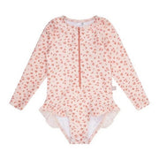 Swim Essentials Fermuarlı Uzun Kollu Mayo Pembe