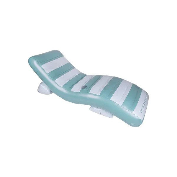 Swim Essentials Green White Şişme Lounge Yatak 180cm