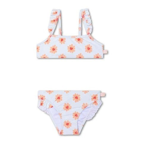 Swim Essentials Kız Çocuk Bikini-Flower Ekru
