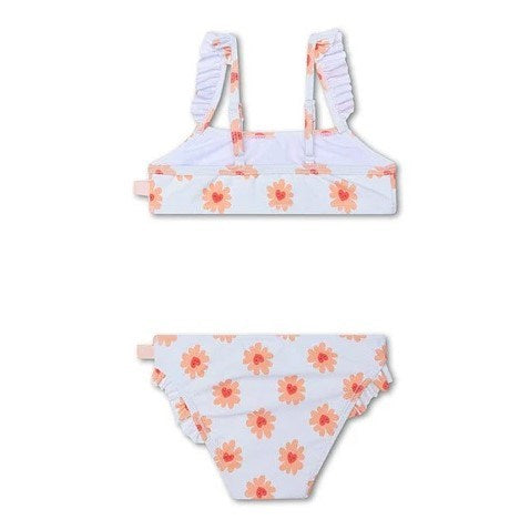 Swim Essentials Kız Çocuk Bikini-Flower Ekru