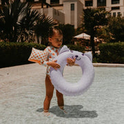 Swim Essentials Leopard Lila Yüzme Simidi 120cm