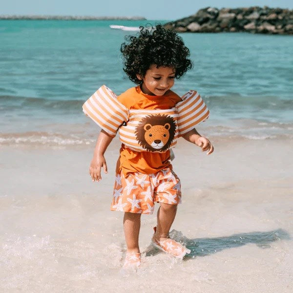Swim Essentials Lion Puddle Jumper Kolluklu Yüzme Yeleği 2-6 Yaş Kahverengi
