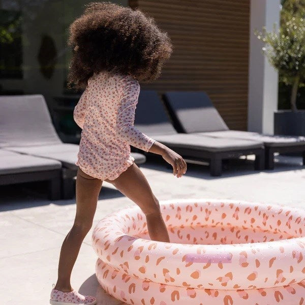 Swim Essentials Old Pink Leopard Çocuk Şişme Oyun ve Yüzme Havuzu 100cm