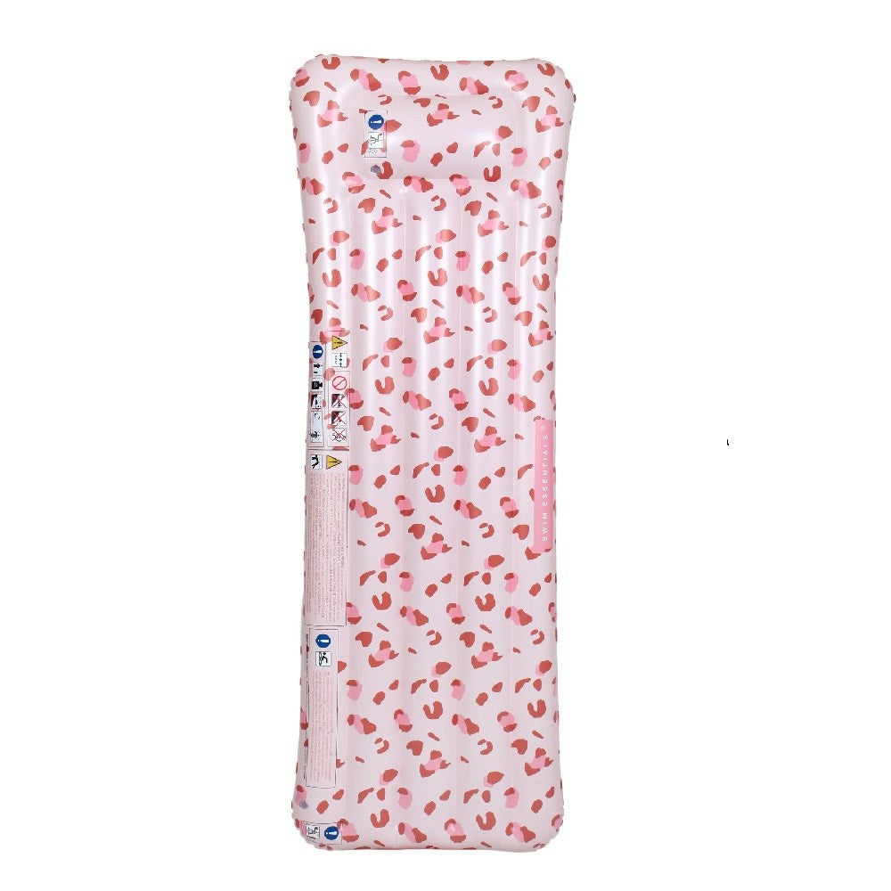Swim Essentials Old Pink Leopard Şişme Deniz ve Havuz Yatağı 177cm