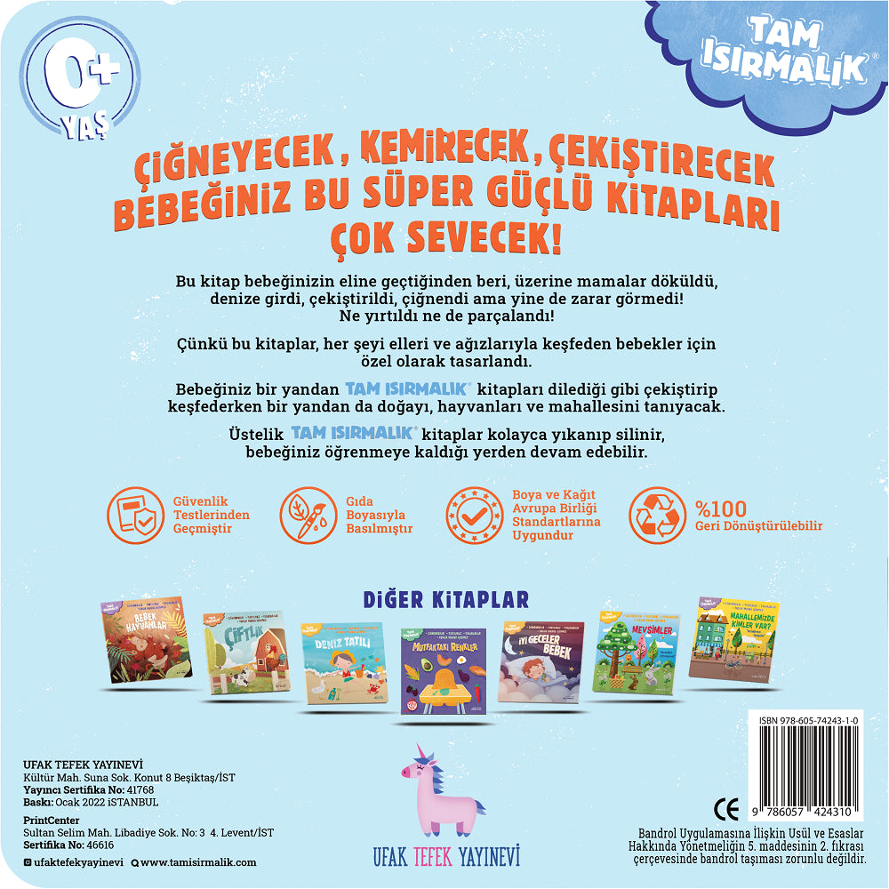 Tam Isırmalık Yırtılmayan Kitap Bebek Günü