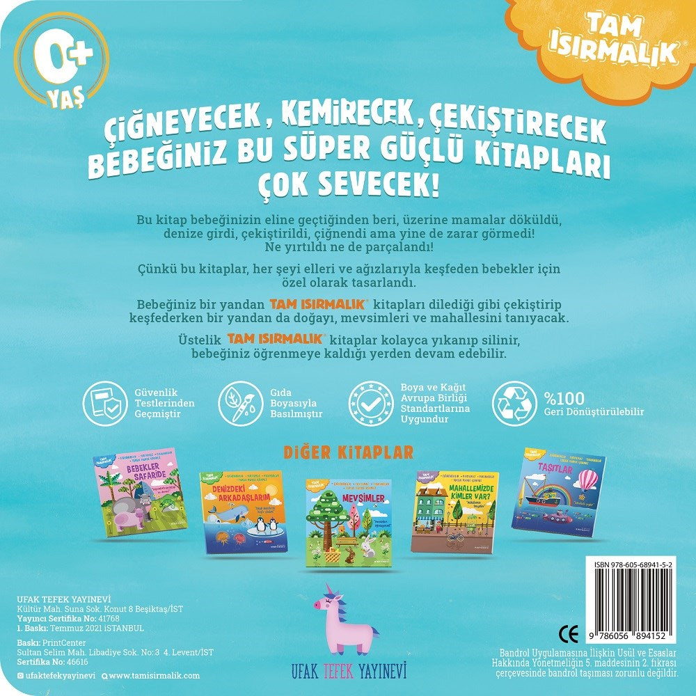 Tam Isırmalık Yırtılmayan Kitap Deniz Tatili