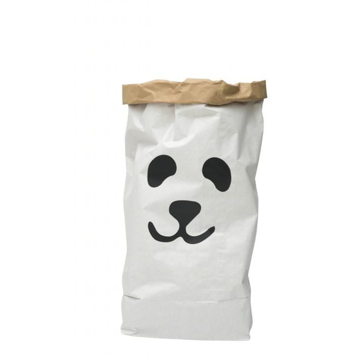 Tellkiddo Kağıt Sepet Panda Black STD