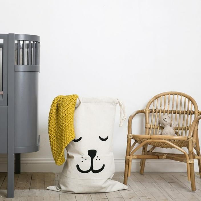 Tellkiddo Kumaş Sepet Sleeping Bear STD