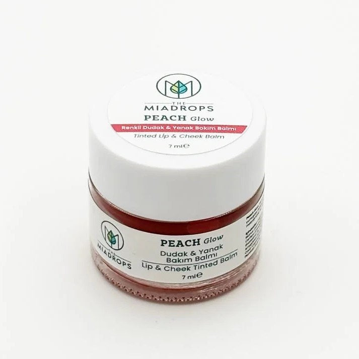 The Miadrops Peach Glow Renkli Dudak & Yanak Bakım Balmı - 7ml