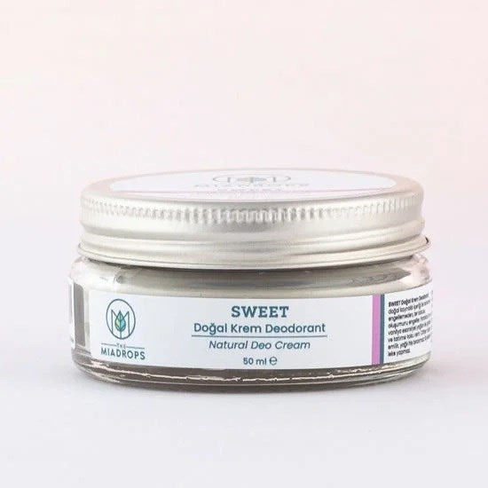 The Miadrops Sweet Doğal Krem Deodorant - 50ml