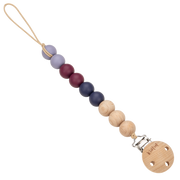Bibs Kidful Boncuk Emzik Askısı - Plum STD