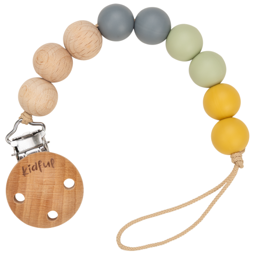 Bibs Kidful Boncuk Emzik Askısı - Safari STD