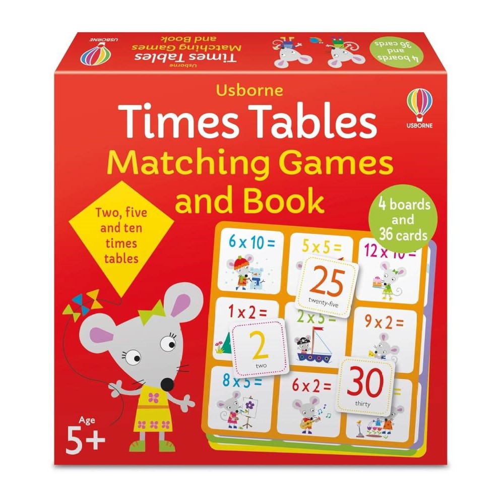 Times Tables Matching Games And Book