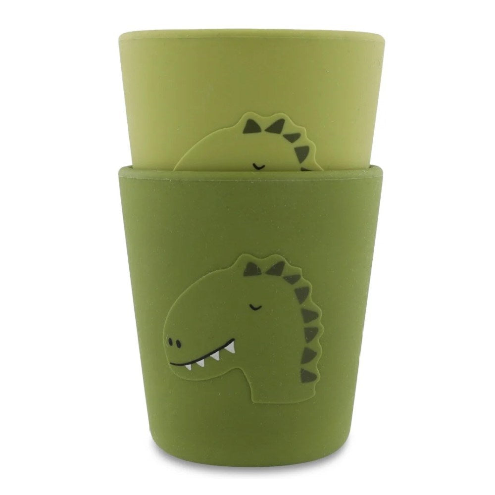 Trıxie 2'li Silikon Bardak - Mr. Dino