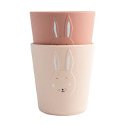 Trıxie 2'li Silikon Bardak - Mrs. Rabbit