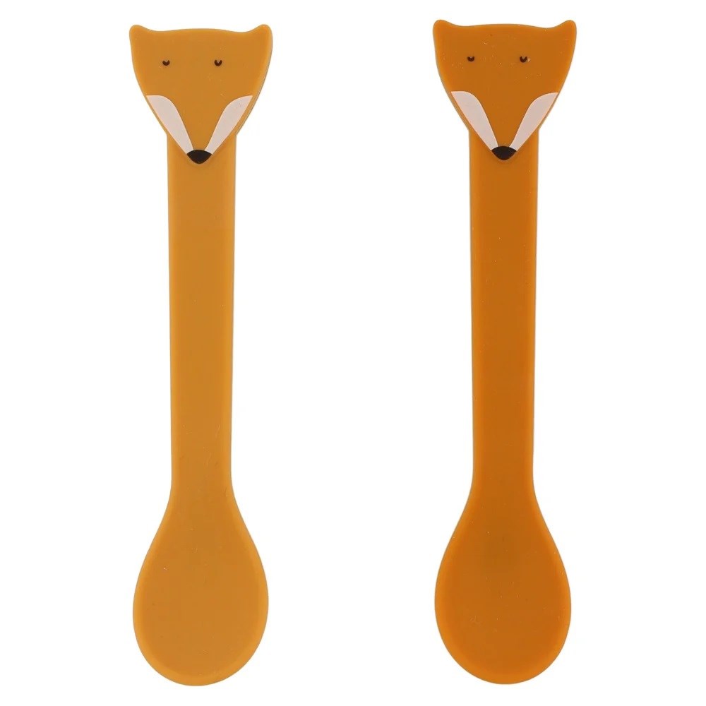 Trixie 2'li Silikon Kaşık - Mr. Fox