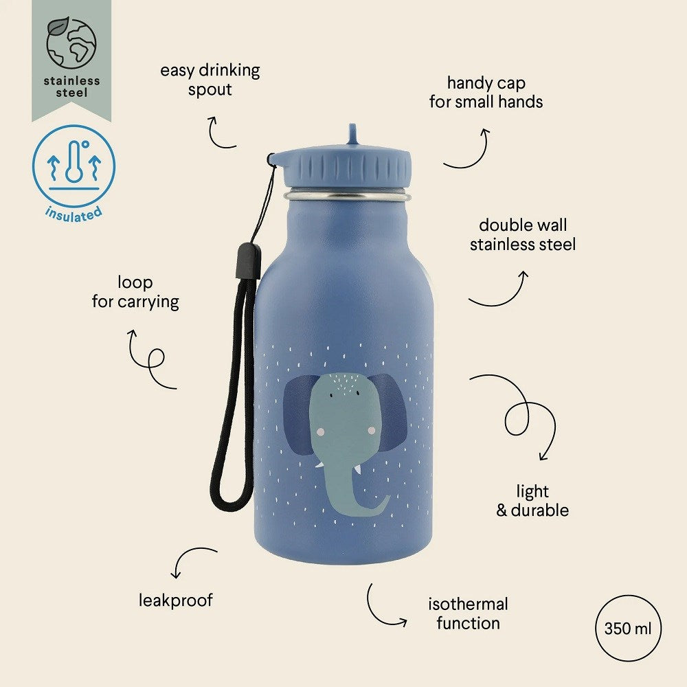 Trıxie Çocuk Çelik Termos Su Şişesi 350 ml - Mrs. Elephant