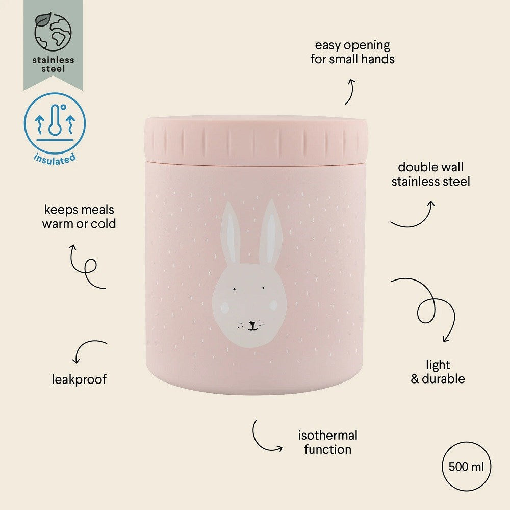 Trixie Çocuk Termal Çelik Yemek Kabı - Mrs. Rabbit