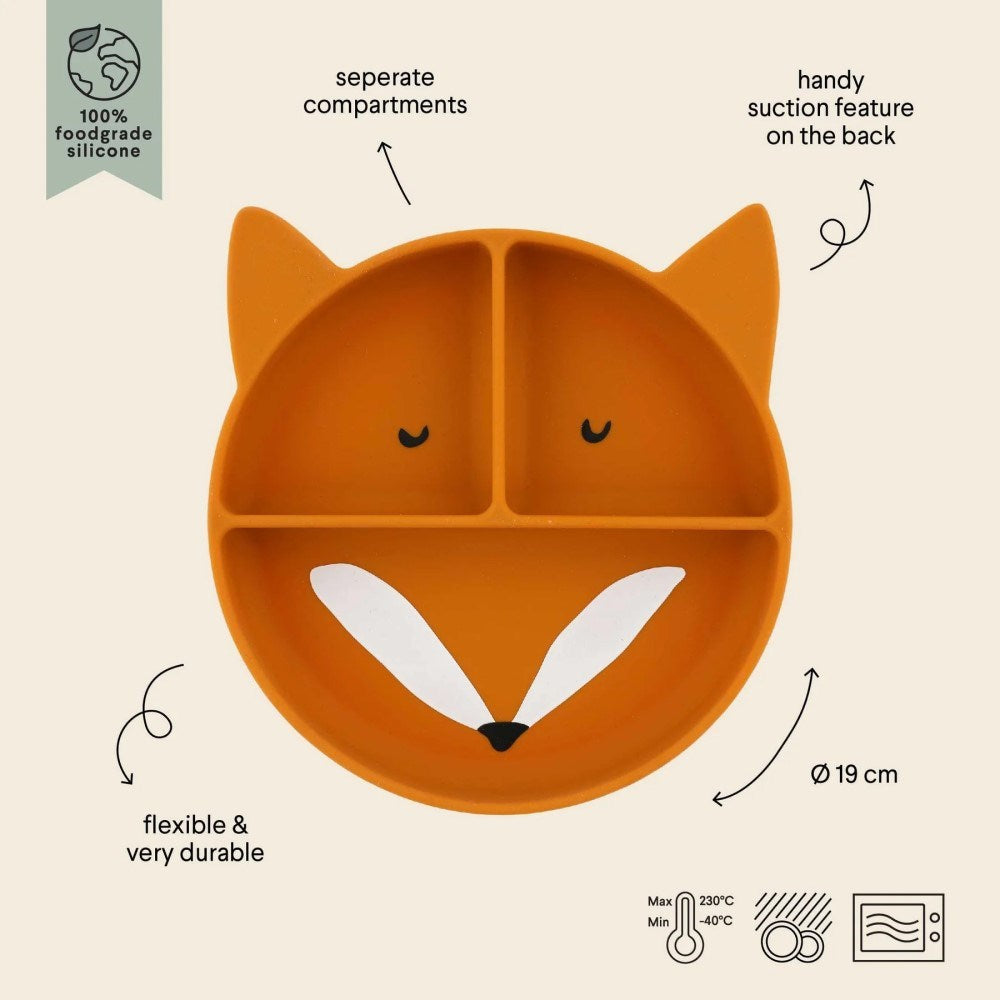 Trixie Divided Silikon Bölmeli Tabak- Mr. Fox