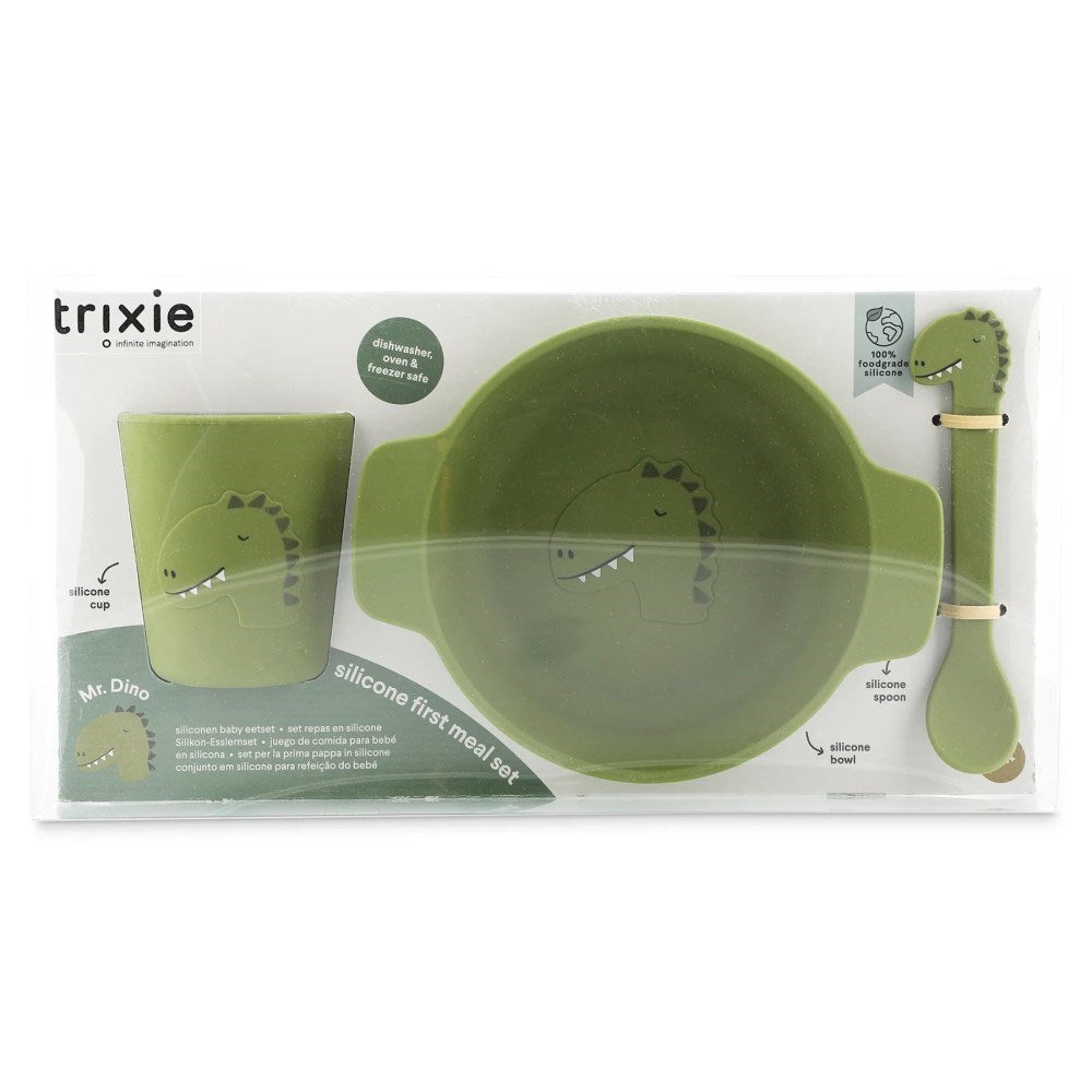 Trixie First Meal Kase Silikon İlk Yemek Seti- Mr.Dino