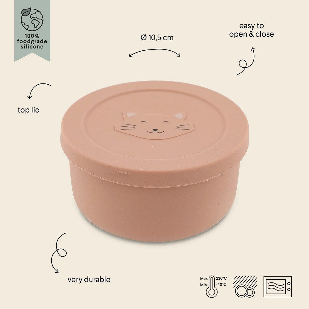 Trixie Snack Pot Silikon Kapaklı Kase - Mrs.Cat