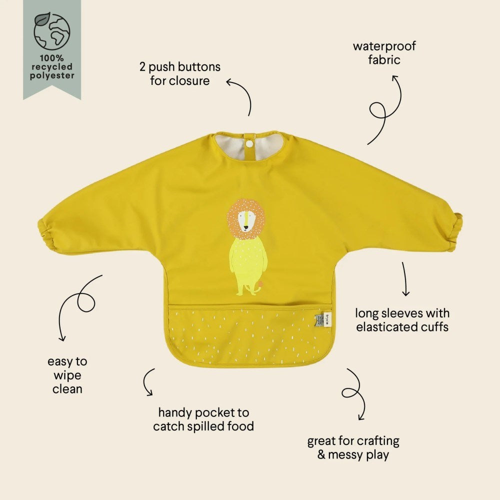 Trıxie Waterproof Long Sleeve Bib Su Geçirmez Uzun Kollu Önlük- Mr. Lion