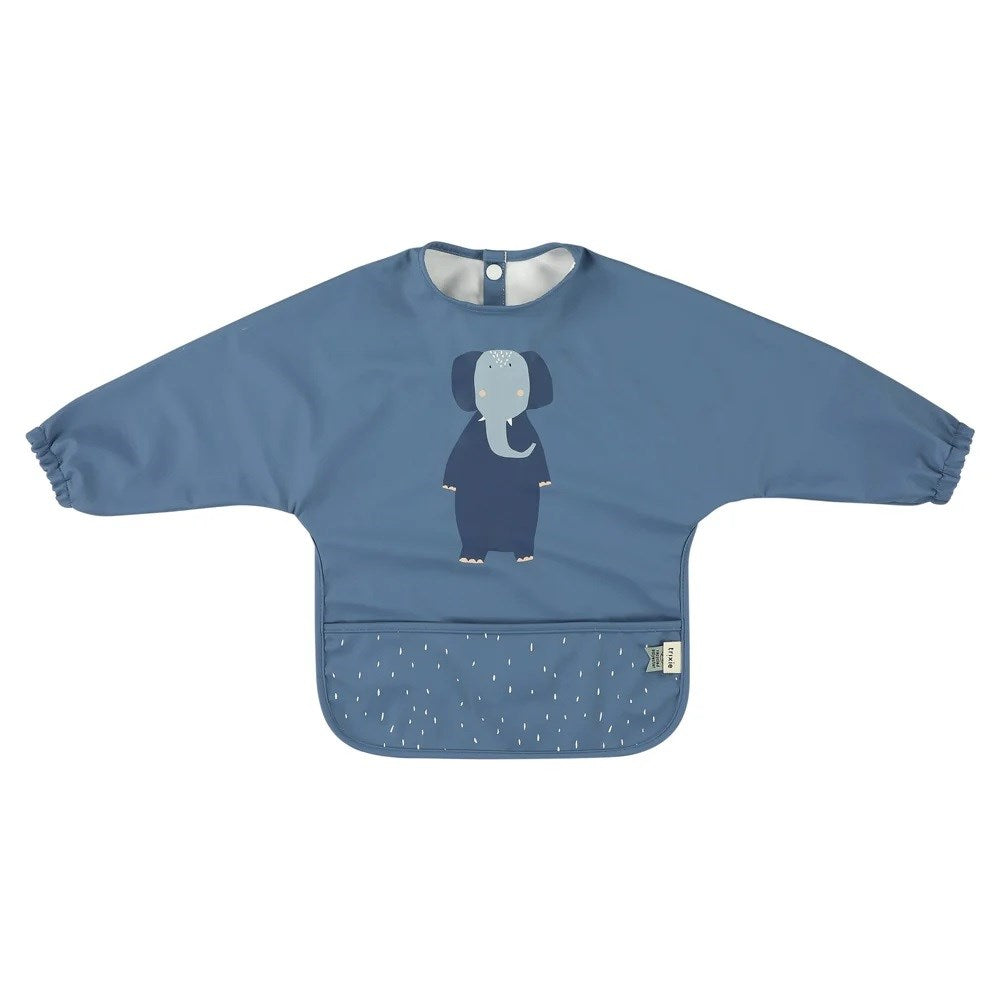 Trixie Waterproof Long Sleeve Bib Su Geçirmez Uzun Kollu Önlük- Mrs. Elephant
