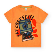 Tuc Tuc Yazlık Erkek Çocuk T-shirt Turuncu