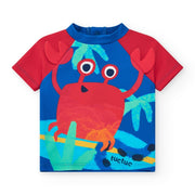 Tuc Tuc Yazlık Erkek Çocuk UV Korumalı T-Shirt  Mayo Mavi