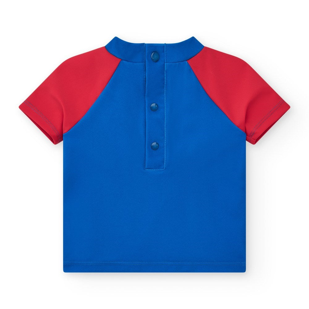 Tuc Tuc Yazlık Erkek Çocuk UV Korumalı T-Shirt  Mayo Mavi
