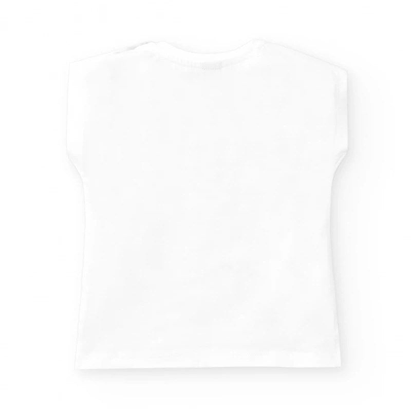 Tuc Tuc Yazlık Kız Çocuk T-shirt Beyaz
