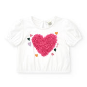 Tuc Tuc Yazlık Kız Çocuk T-shirt Beyaz