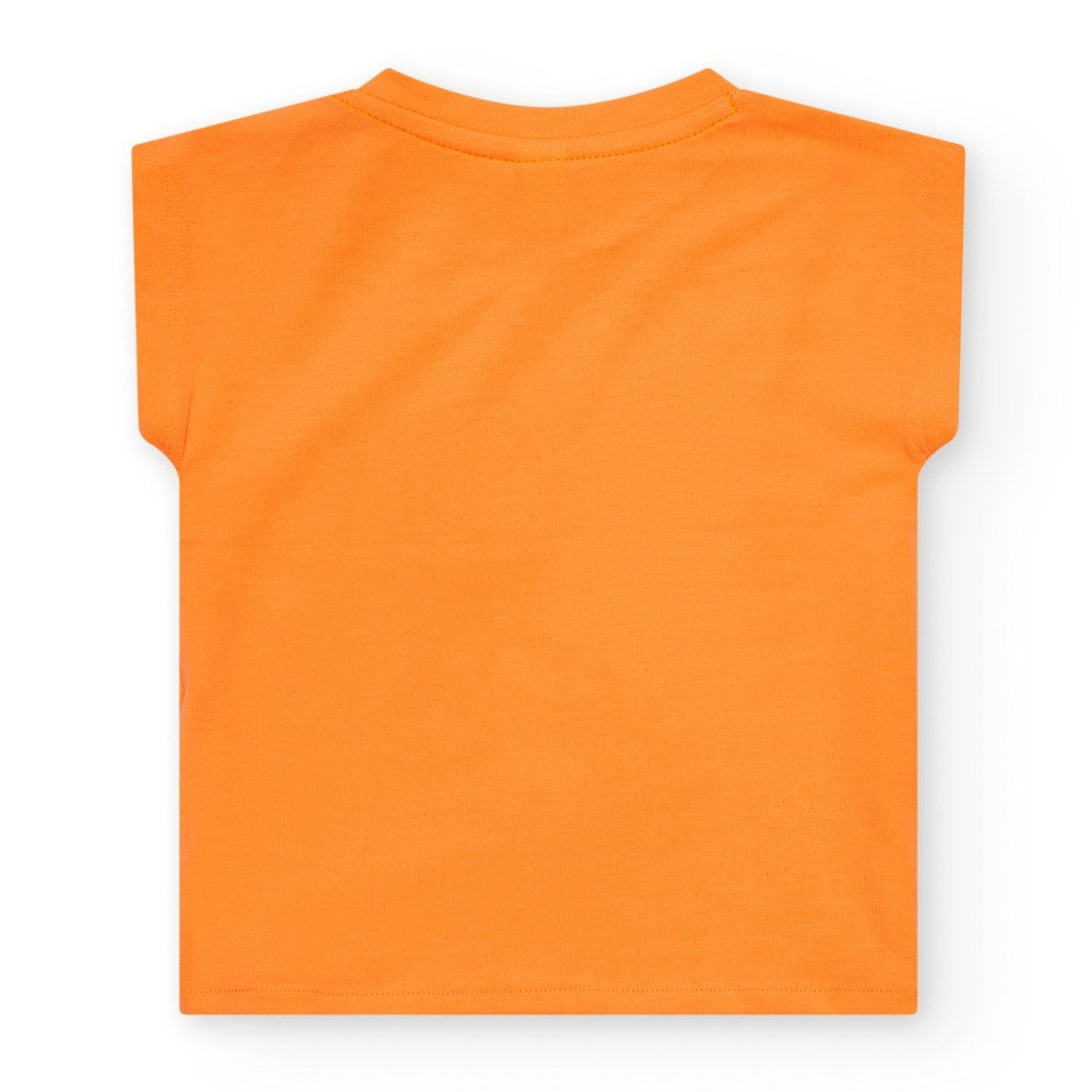 Tuc Tuc Yazlık Kız Çocuk T-shirt Turuncu