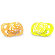 Twistshake Turuncu Sarı Silikon Emzik İkili Paket 0-6 Ay STD