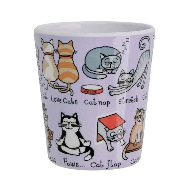 Tyrrell Katz Medium Melamin Alıştırma Bardağı Cats