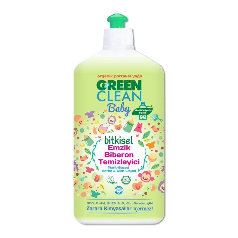 U Green Clean Bebek Organik Portakal Yağlı Emzik Biberon Temizleyici 500 ml