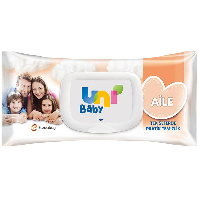 Uni Baby Kapaklı Aile Islak Mendili 90 Adet