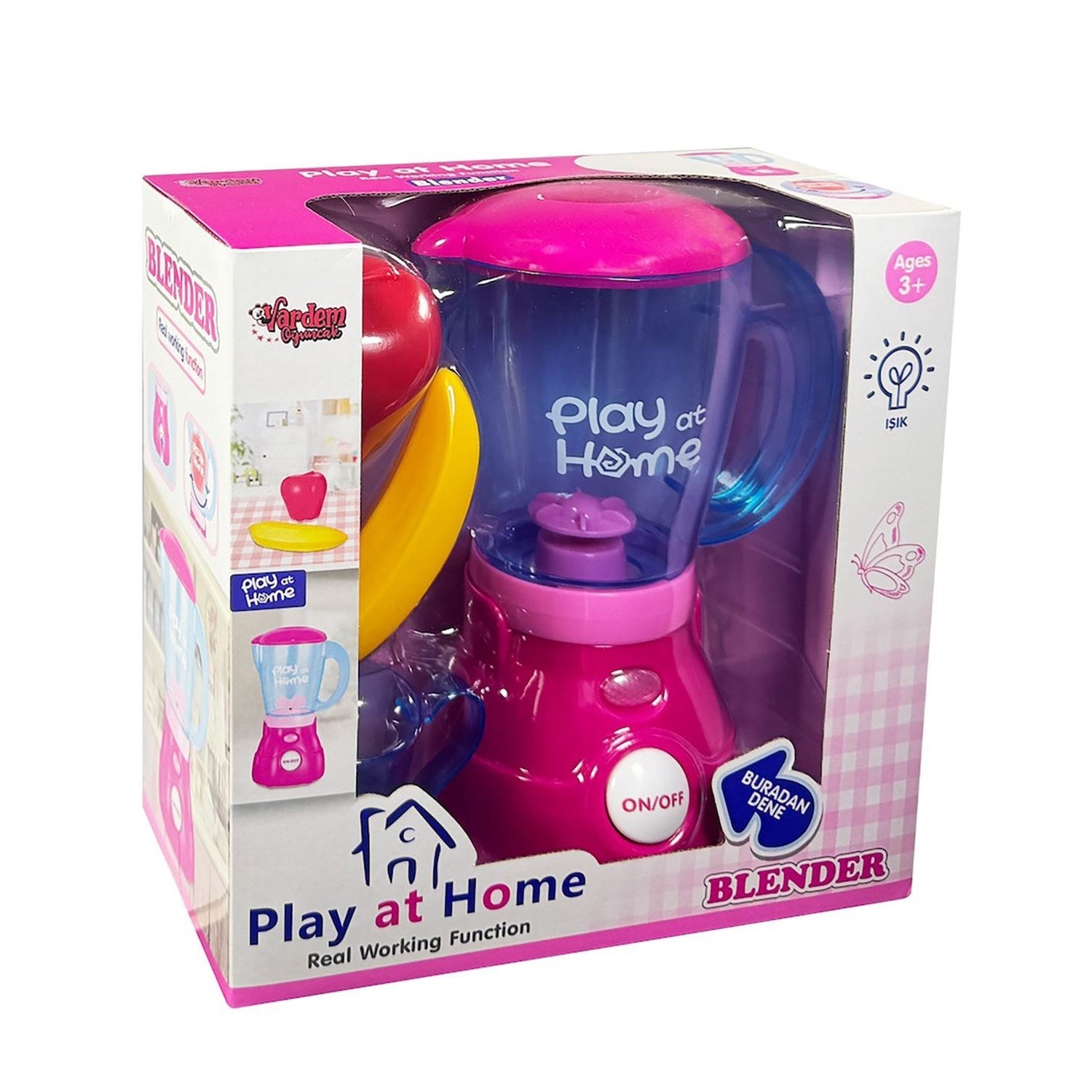 Vardem  Işıklı Aksesuarlı Hareketli Blender- Pembe