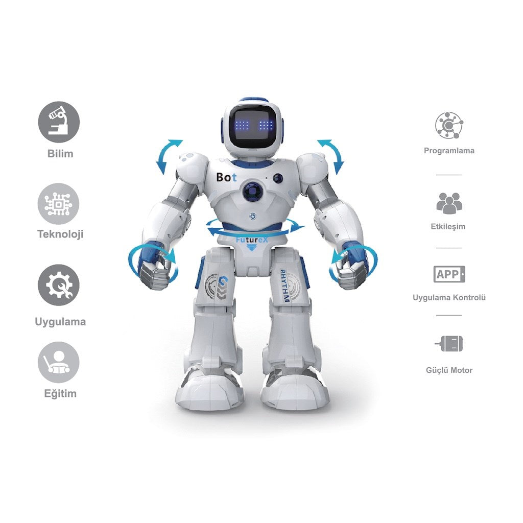 Vardem Uzaktan Kumandalı İnteraktif Şarjlı Akıllı Büyük Robot