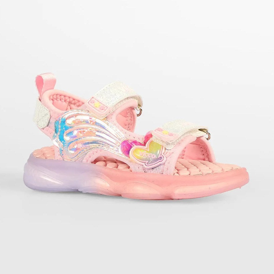 Vicco Can Işıklı Kız Çocuk Sandalet Pembe