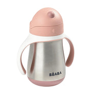 Beaba 250 Ml Çelik Pipetli Suluk Old Pink