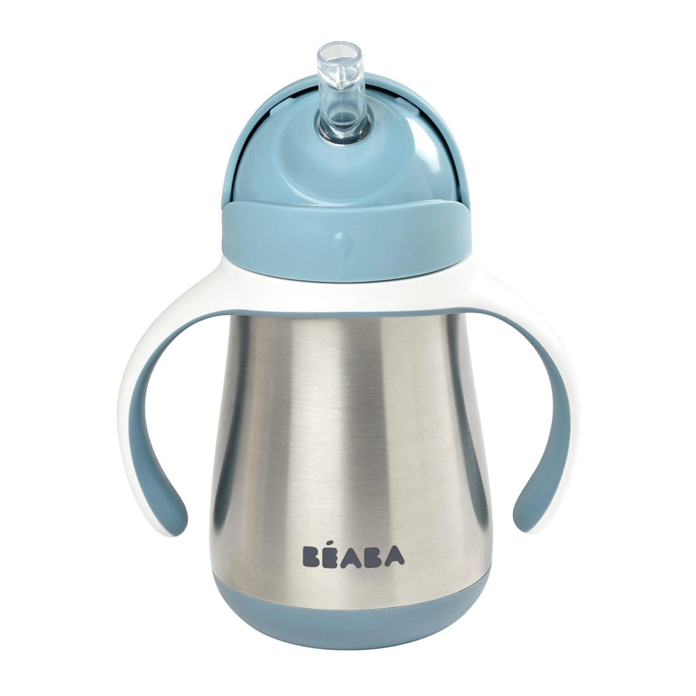 Beaba 250 Ml Çelik Pipetli Suluk Windy Blue