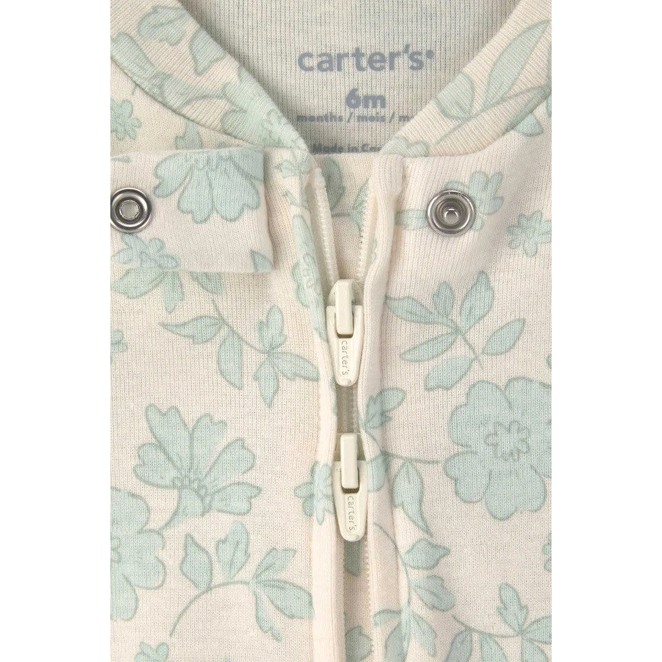 Carter's Kız Bebek Tulum 2'li Set Mint